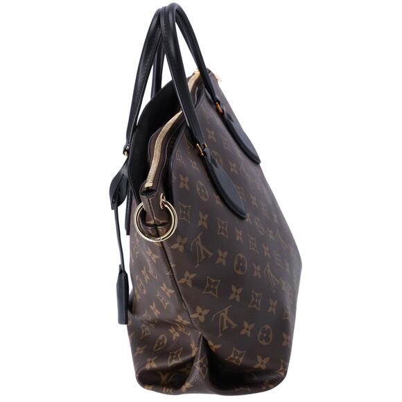 Louis Vuitton Flower Tote MM Monogram Shoulder Bag M44347 Black Brown - Picture 4 of 7
